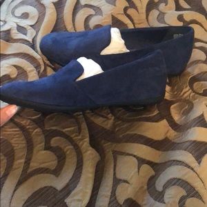 [BareTraps] NWT Blue Suede Flats and Covered Wedge